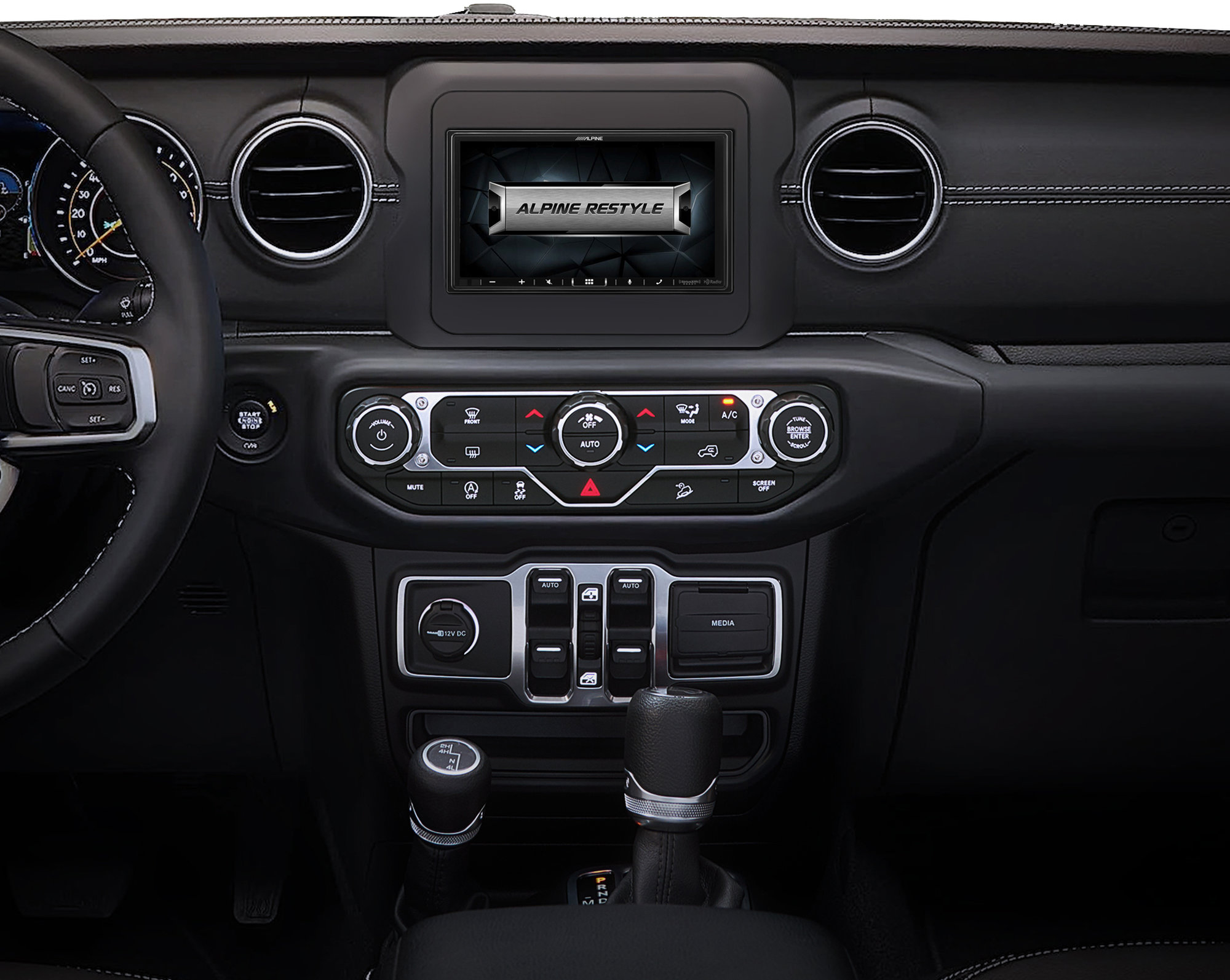 Alpine i407-WRA-JL 7" In-Dash Restyle Digital Receiver for 18-23 Jeep Wrangler JL & Gladiator JT
