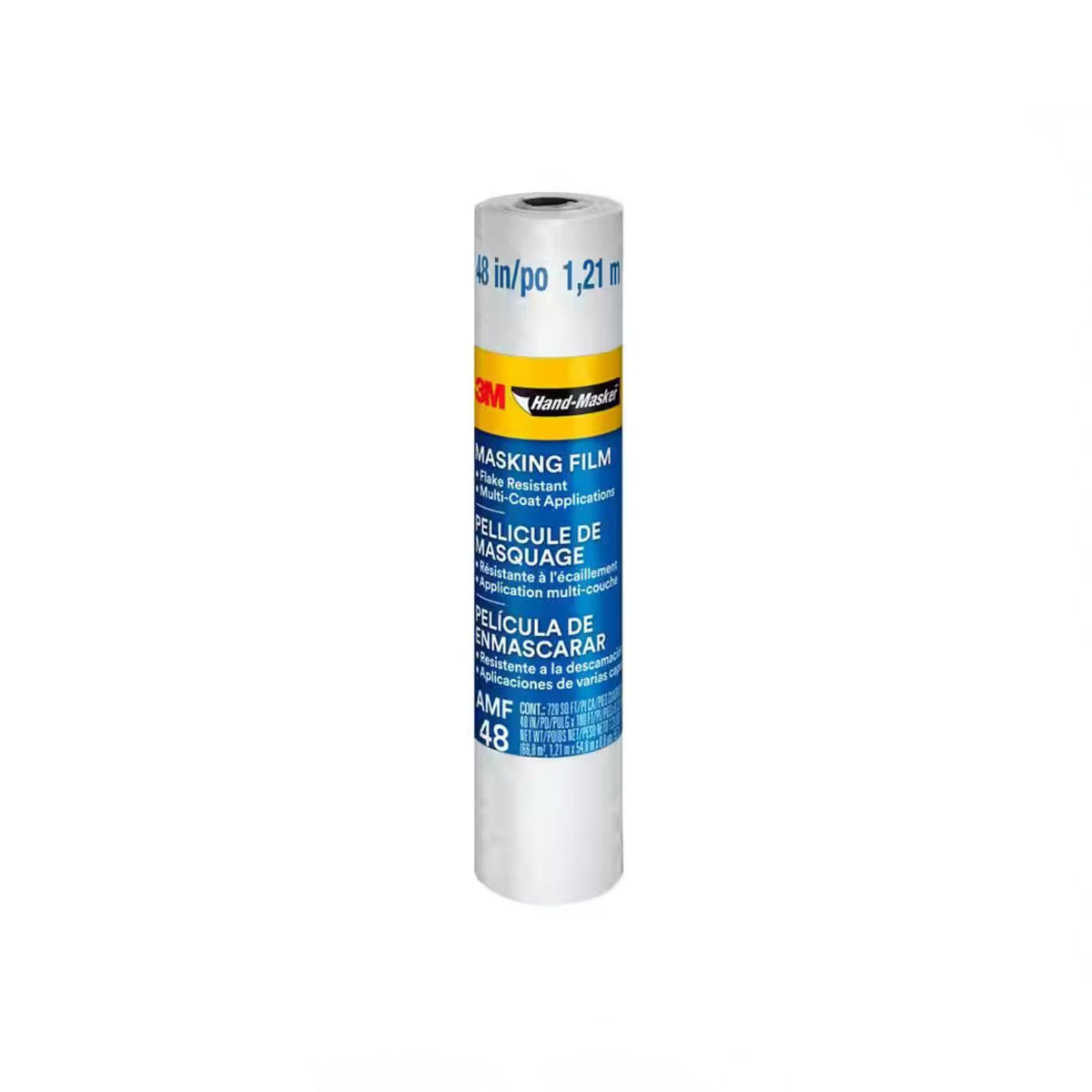 3M Hand-Masker Advanced Masking Film, AMF48-8C, 48 in x 180 ft x .35 mil (1,21 m