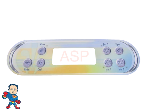 Artesian Resort 6-Button Balboa VL700 Topside Control Overlay – Global Hot Tub Parts