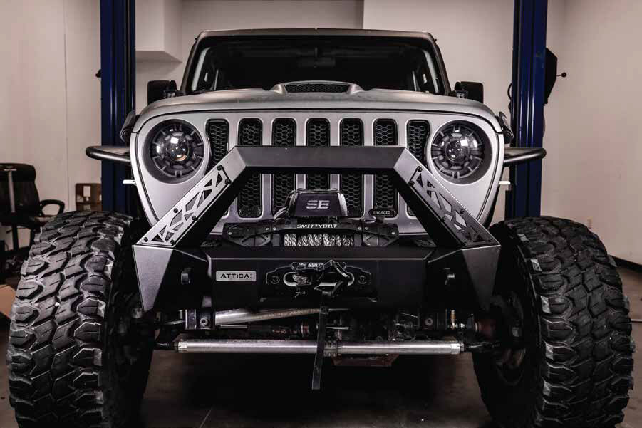 Attica 4x4 ATTJL01A106-BX Terra Series Front Stubby Bumper for 18-26 Jeep Wrangler JL & Gladiator JT