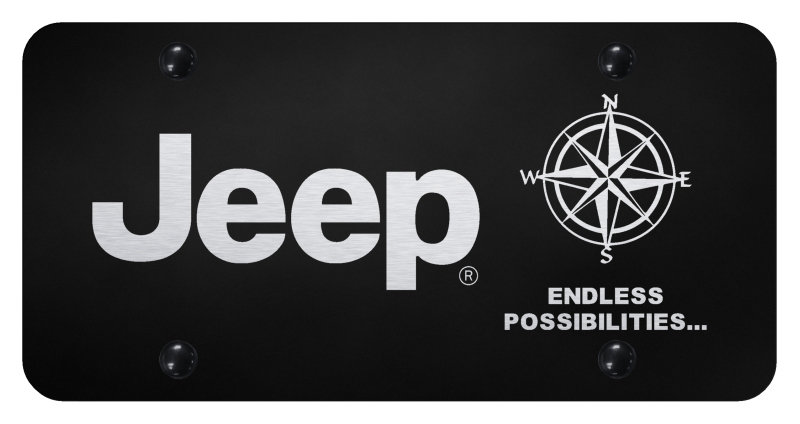 Automotive Gold Laser Etched Jeep Endless Possibilities License Plate