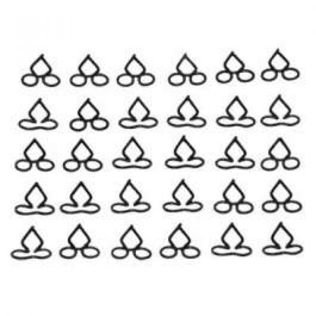 El Camino Fin Molding Clip, Set, 1960