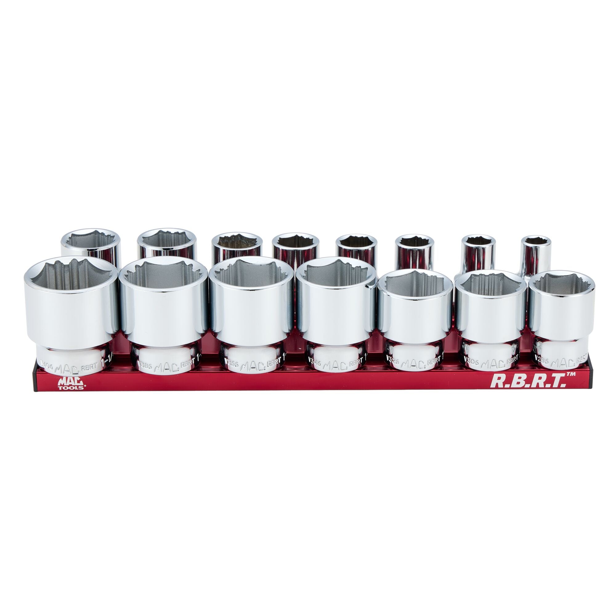 15-PC. 1/2" Drive Standard SAE R.B.R.T.™ Socket Set