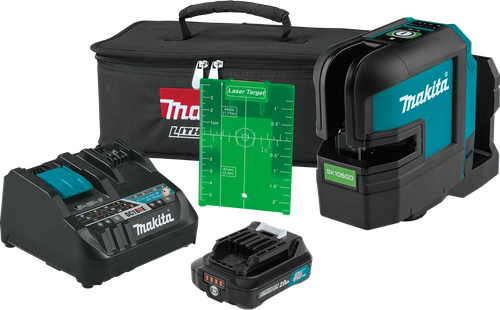 12V max CXT™ Lithium-Ion Cordless Self-Leveling Cross-Line Green Beam Laser Kit (2.0Ah), SK105GDNAX