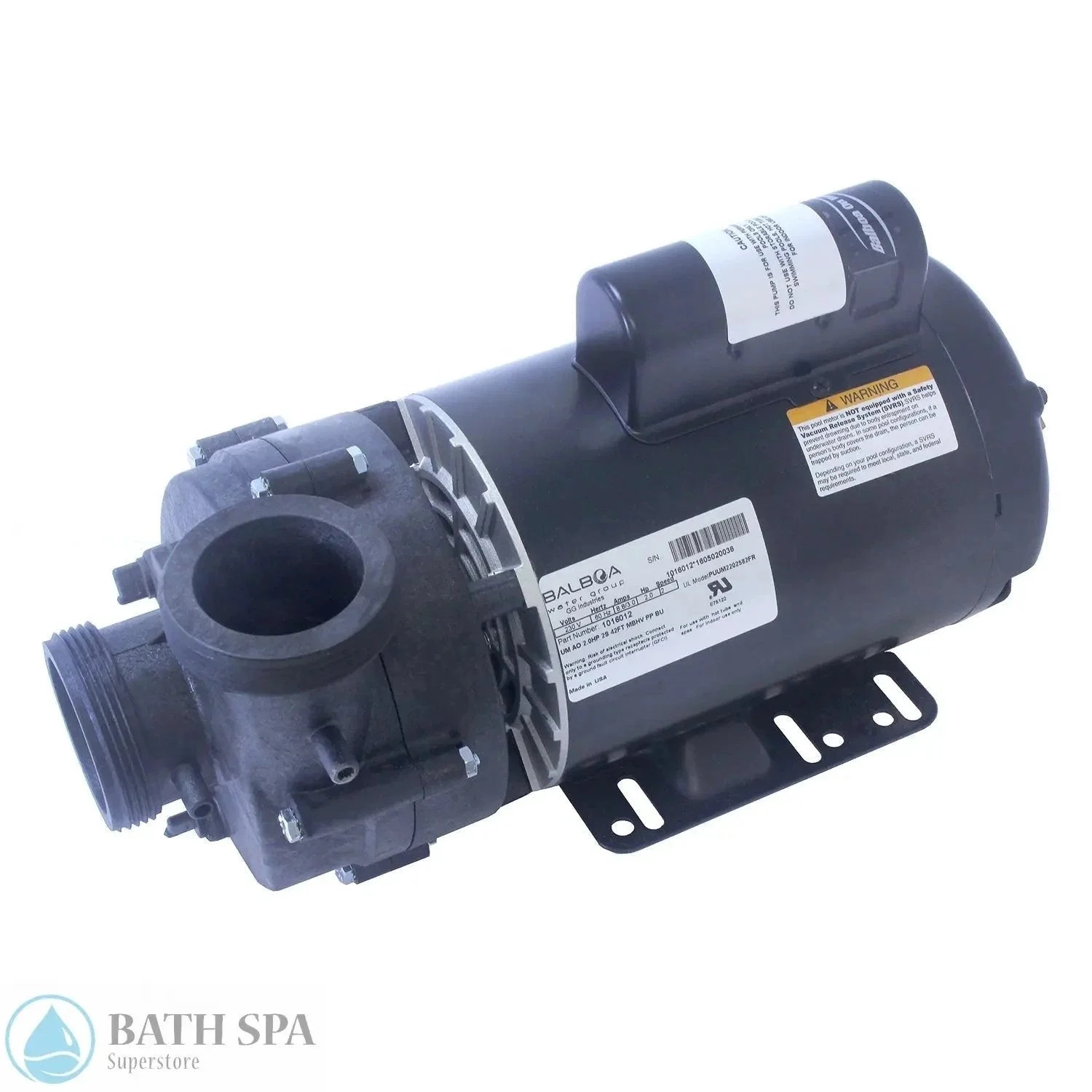 Balboa Vico Ultimax (Niagara) 3.0 HP Spa Pump [2″] [2-Spd] [230V] [12/3.5 Amp] [56 Frame] (1016016)