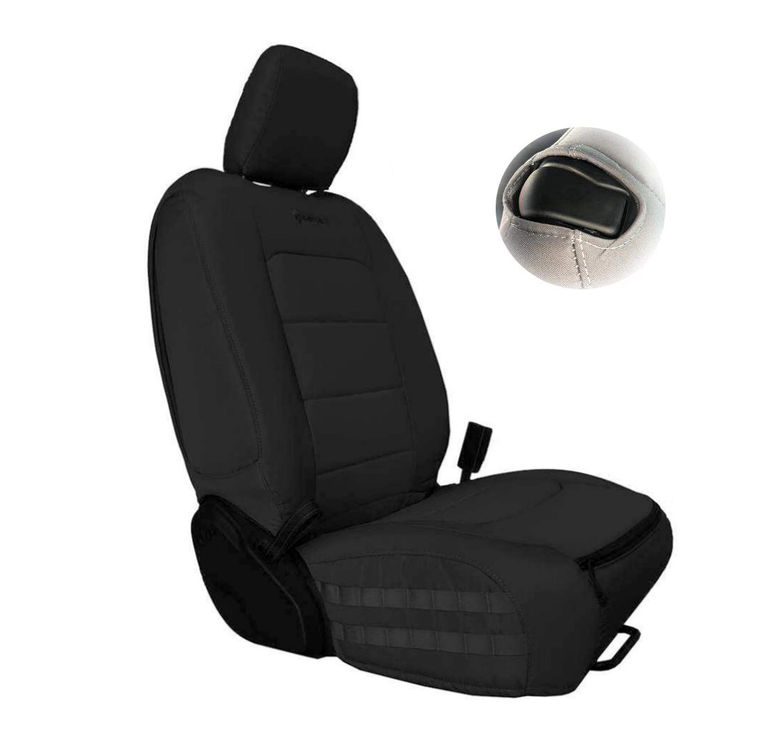 Bartact Mil-Spec Super Front Seat Covers for 18-25 Jeep Wrangler JL 2-Door