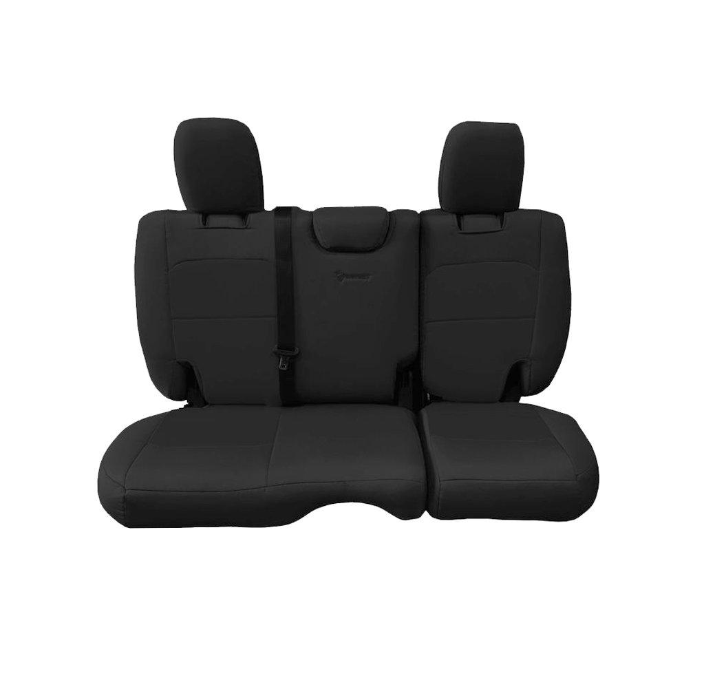 Bartact JLSC2018R4BB Mil-Spec Super Rear Seat Cover in Black for 18-23 Jeep Wrangler JL Unlimited without Arm Rest