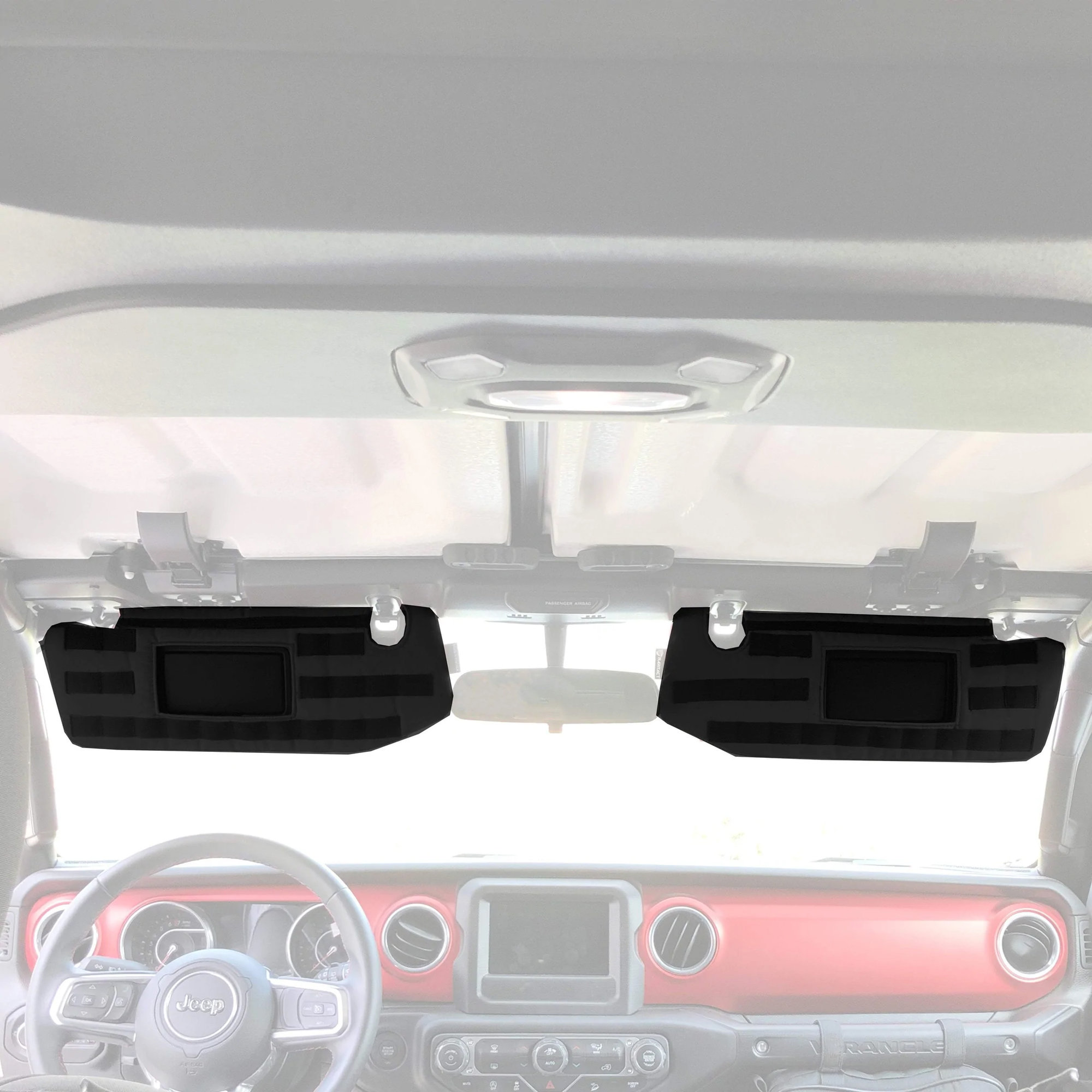Bartact PALS MOLLE Sun Visor Covers for 20-26 Jeep Gladiator JT