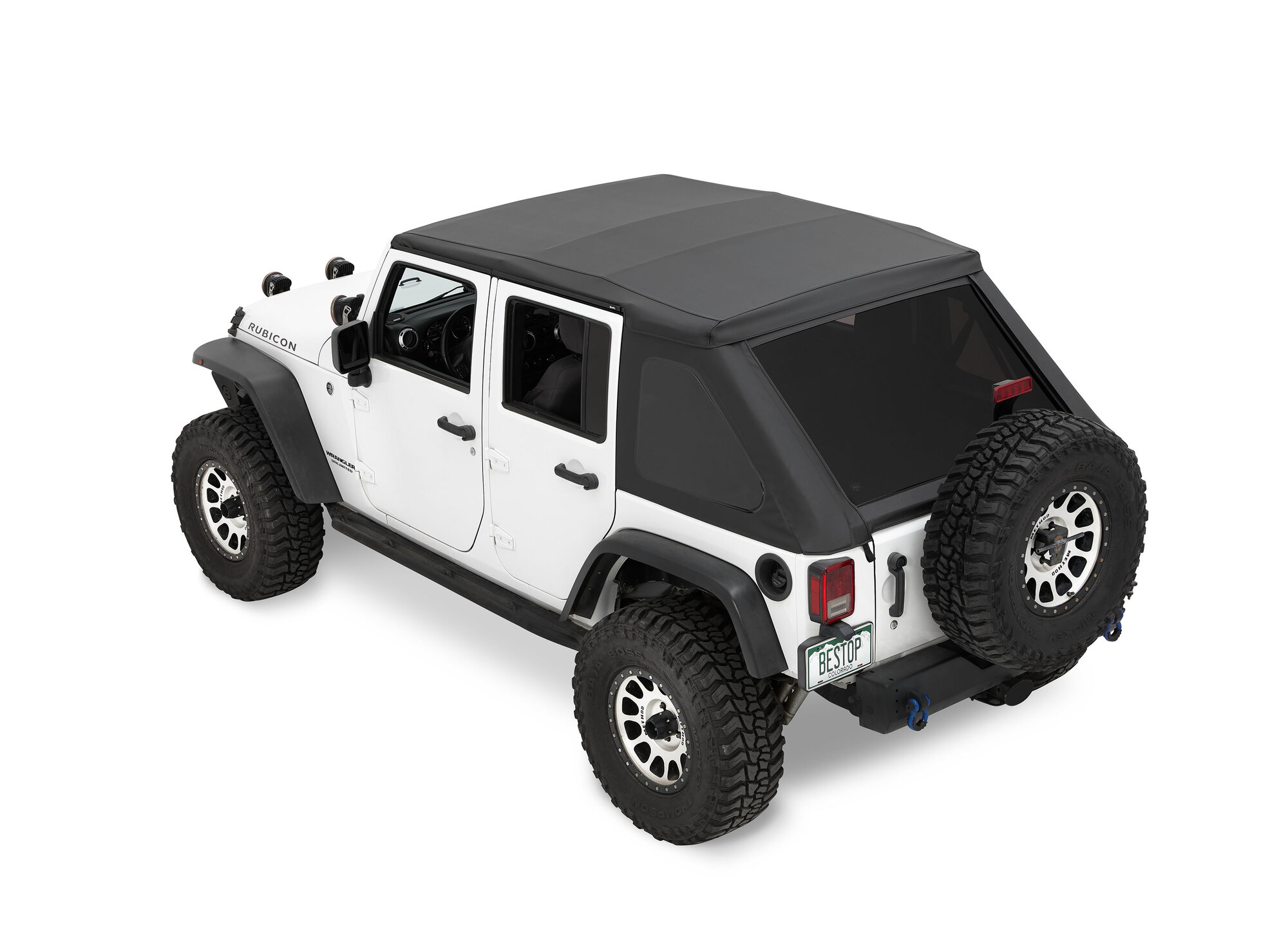 Bestop 5682535 Ascent Soft Top in Black Diamond for 07-18 Jeep Wrangler JK Unlimited 4-Door