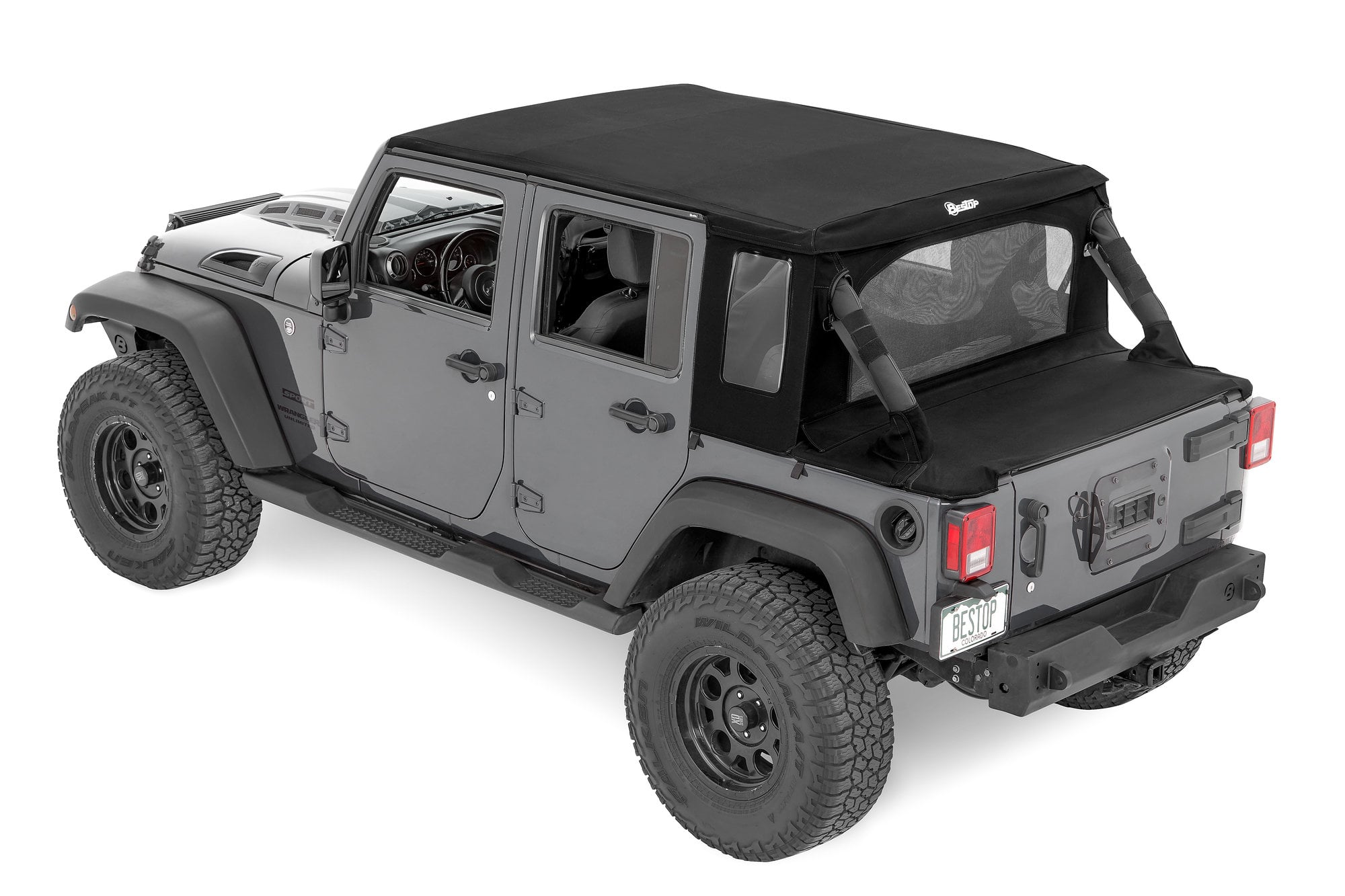 Bestop Trektop Halftopfor 07-18 Jeep Wrangler JK Unlimited