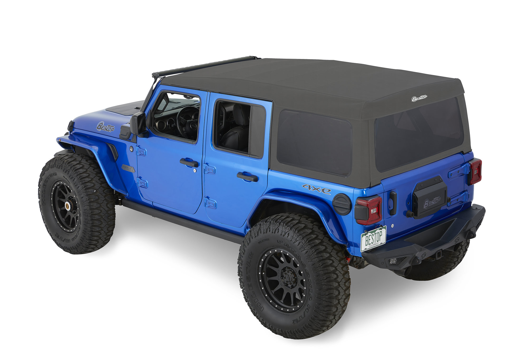 Bestop Supertop Squareback Soft Top for 18-26 Jeep Wrangler JL Unlimited