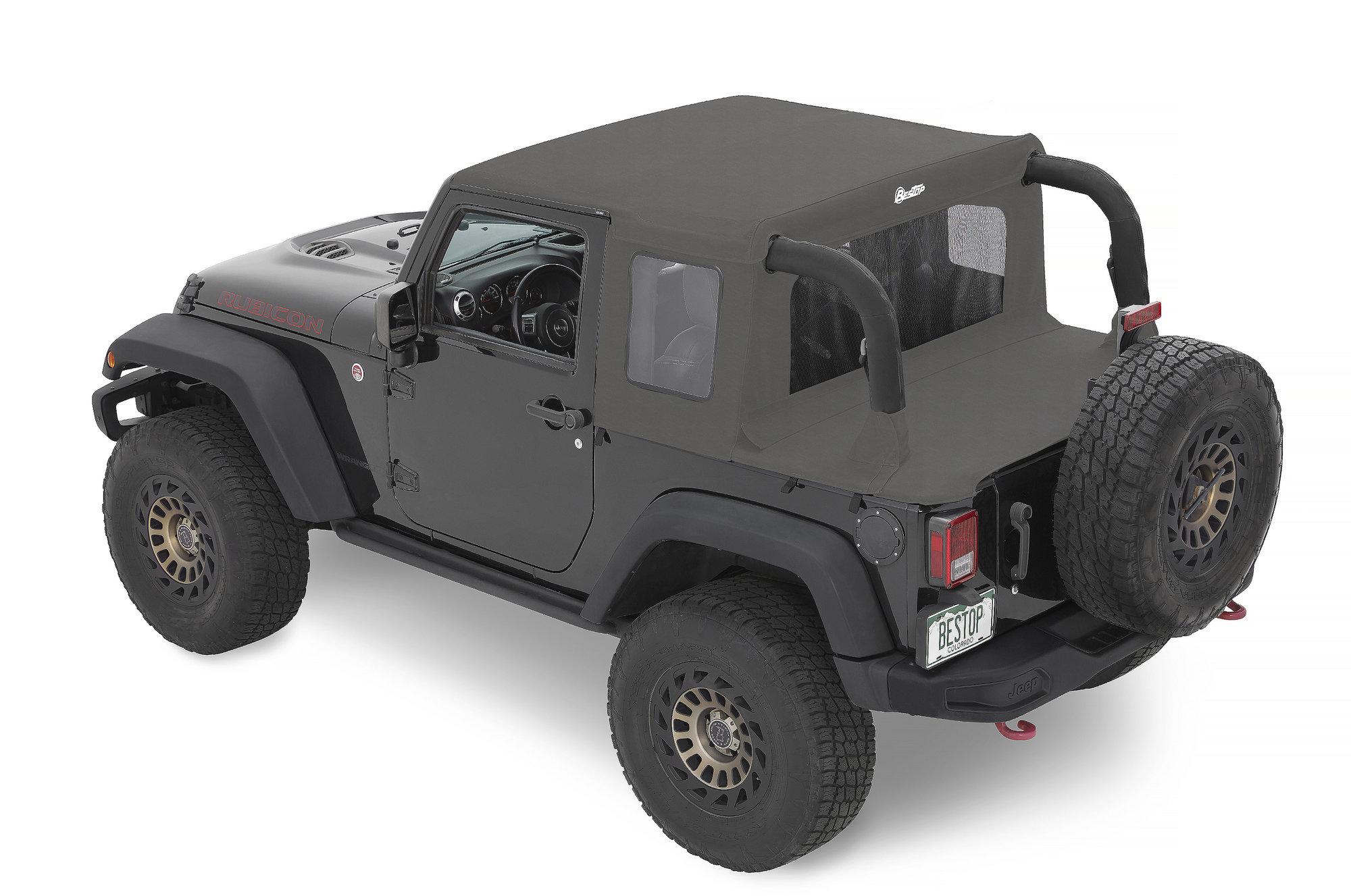 Bestop Trektop Halftop for 07-18 Jeep Wrangler JK 2-Door