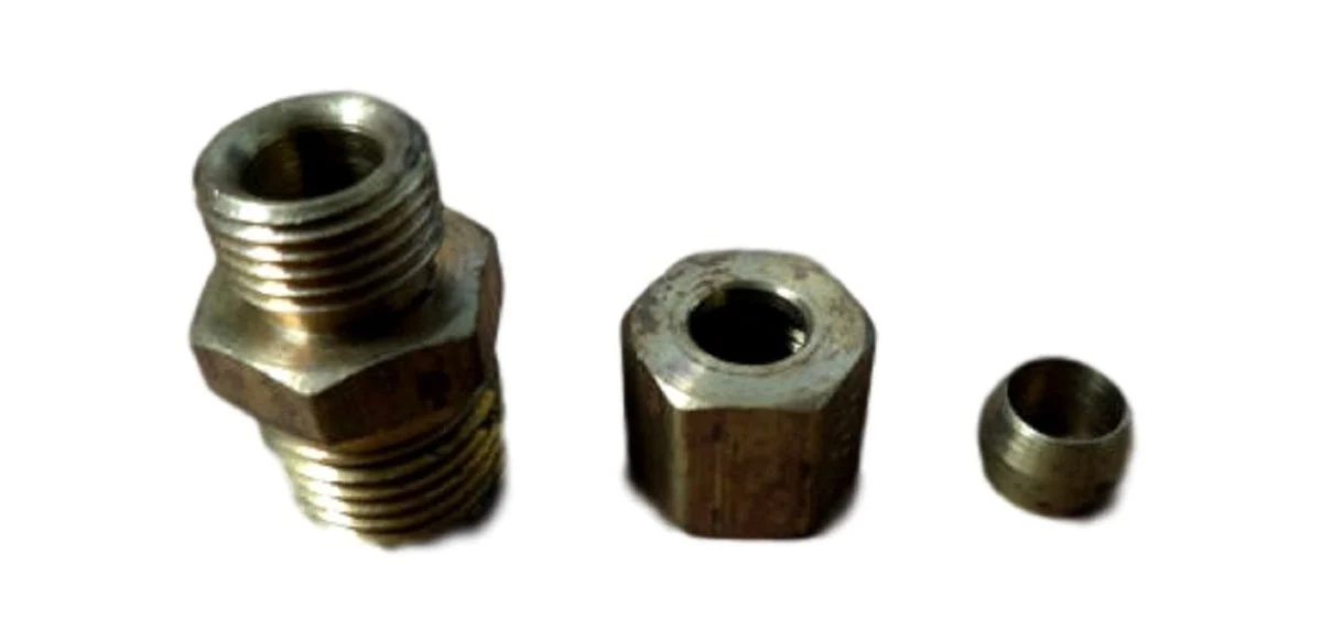Big A Service Line 3-16844 Brass Male Connector Fitting Kit 1/4″ x 1/4″