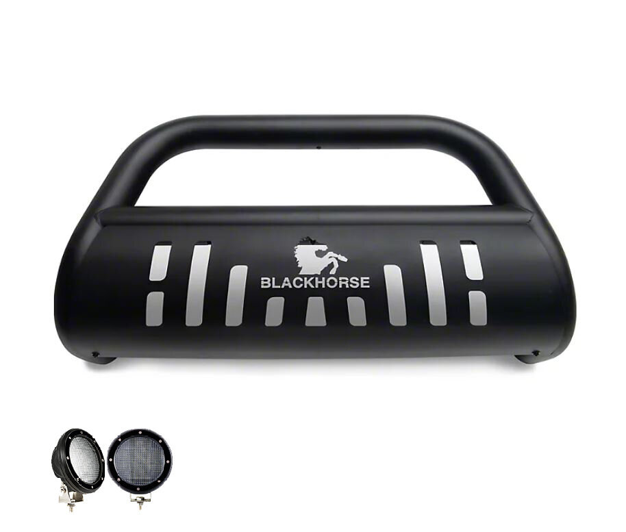 Black Horse Off Road Bull Bar for 18-26 Jeep Wrangler JL & Gladiator JT
