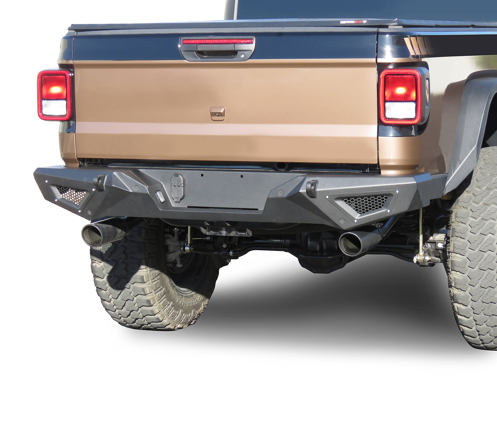 Black Horse Off Road ARB-JG20 Armour Heavy Duty Rear Bumper for 20-26 Jeep Gladiator JT