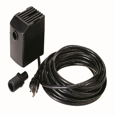 Black HydroTools Electric Pool Cover Siphon Pump – 500 GPH, Hose Adapter Included