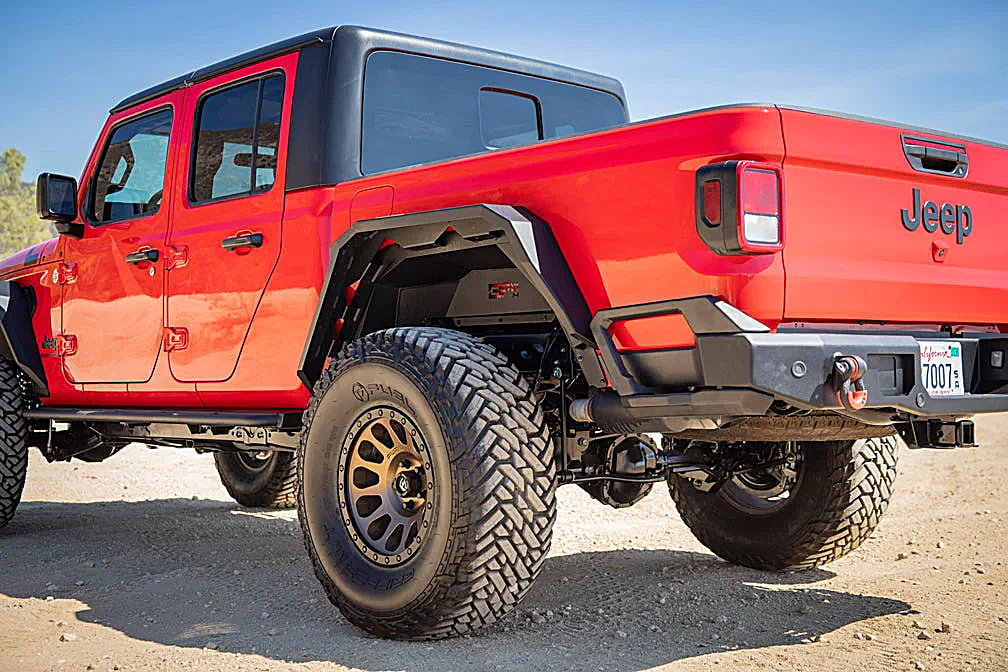 Body Armor JT-6103 Rear Fender Flares for 20-26 Jeep Gladiator JT