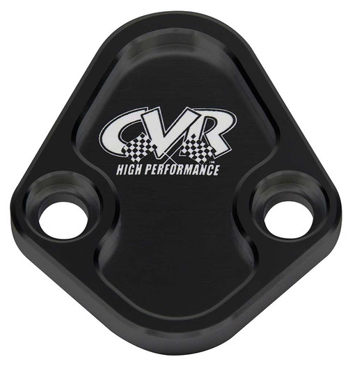 CVR BOP64BK Billet Aluminum Fuel Pump Block Off Plate BBC/Ford/Mopar - Black