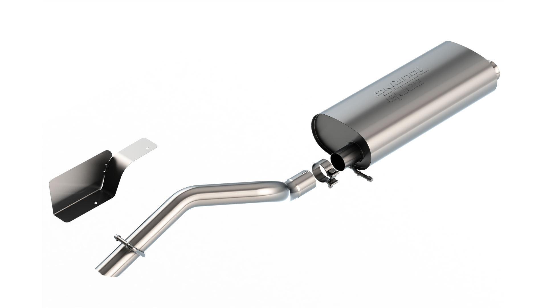 Borla 140846 2.5 in. Touring Climber Cat-Back Exhaust System for 18-26 Jeep Wrangler JL 2-Door with 3.6L