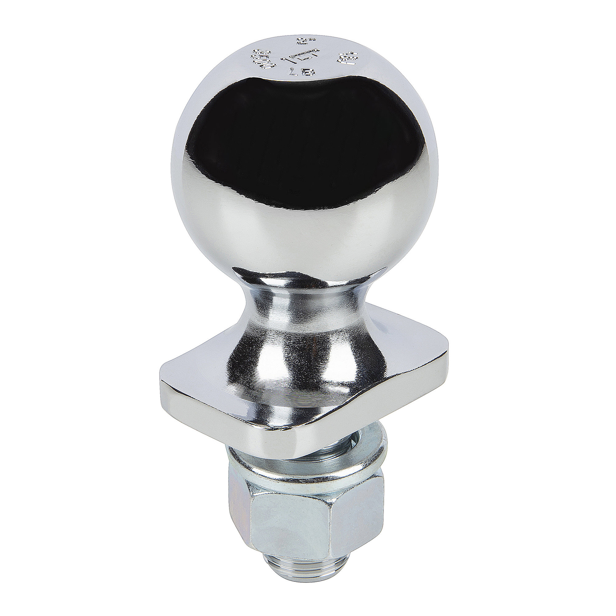 Brok 15961 2" x 1" x 2" Long Shaft Stainless Steel Hitch Ball