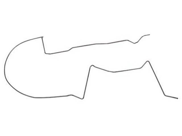 Fuel Tank to Fuel Pump Line, 5/16 Inch O.D., Carbon Steel (OE Style), 1-pc line reproduction