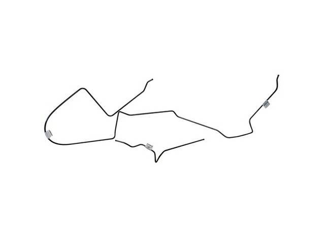 LINE SET, Fuel Tank Return, 1/4 inch, Stainless Steel (OE Were Carbon Steel), (2), Repro