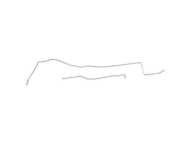 Fuel Tank to Fuel Pump Line Set, LH side routing, Stainless Steel (OE Were Carbon Steel), 2-pc, reproduction