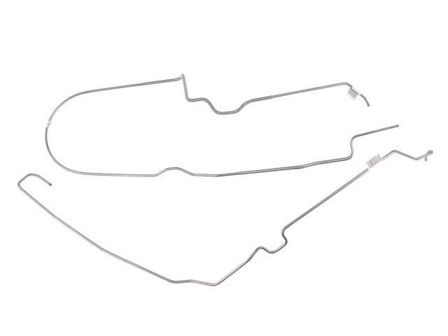 LINE SET, Fuel Tank Vapor, LH side routing then over axle, Stainless Steel (OE Were Carbon Steel), (2), Repro
