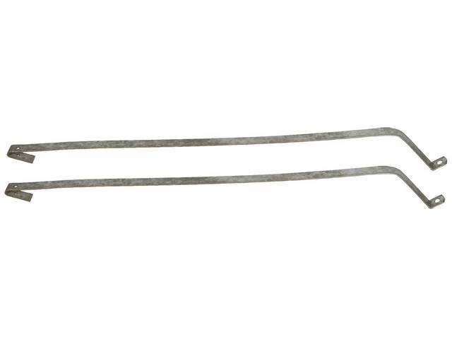 Fuel Tank Strap Set, carbon steel, plain, does not incl hardware, reproduction