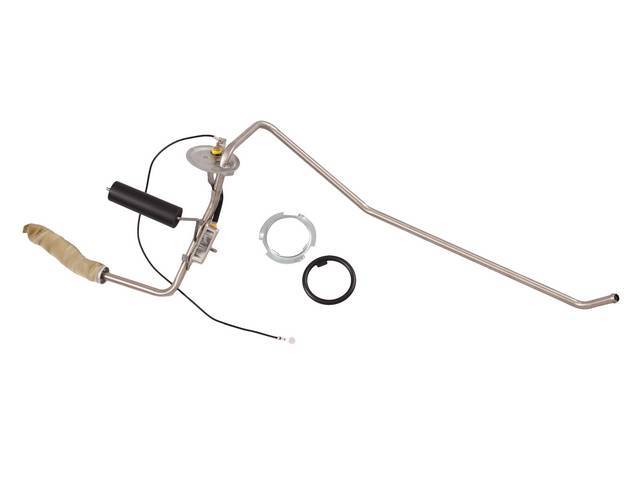 Fuel Tank Sender Gauge / Sending Unit, 3/8 Inch O.D. single feed line w/o vent line, Reproduction for (67-68)