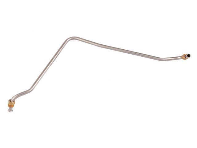 Pump To Carburetor Fuel Line, 3/8 Inch O.D, Stainless Steel (Originals Were Carbon Steel), 1 Piece, reproduction