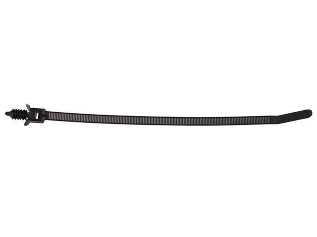 RETAINER, Cowl Vacuum / Tachometer Wire to Hood / Battery Cable to Fender Skirt or Crossmember / Wire Harness to Fender Cross Brace and Baffle / Battery Positive Cable / Coil Wires to Spark Plug Bracket / Alternator Wire to Skirt / Canister Hose to Heater