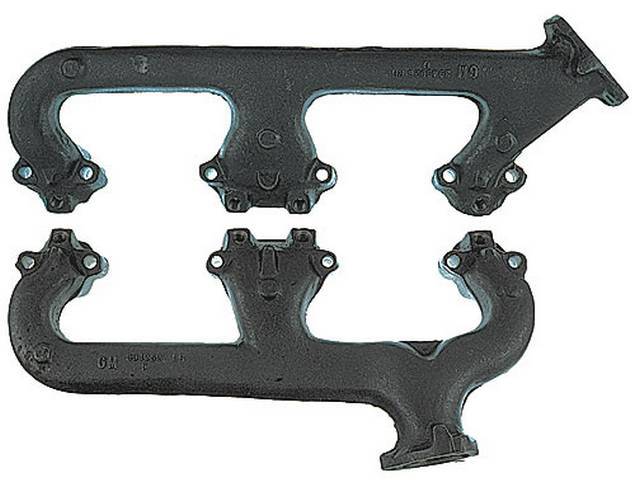 Exhaust Manifold Set, W/ Smog Equipment, reproduction