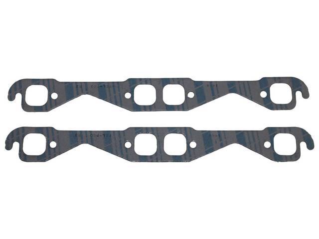 Exhaust Manifold / Header Gasket Set, 1.38 inch x 1.38 inch, Perforated Steel Core w/ anti-stick backing, Fel Pro