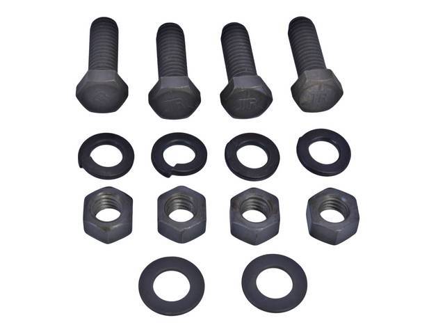 Transmission Crossmember Fastener Kit, 14-pc, OE Correct AMK Products reproduction