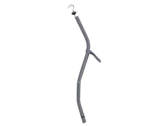 Dipstick and Tube, Transmission Oil Level, Chrome, 24 Inches Over All Length, reproduction