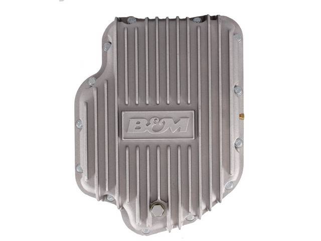 Transmission Oil Pan Kit, Turbo 400 / TH400 3-Speed A/T, natural aluminum finish, reproduction