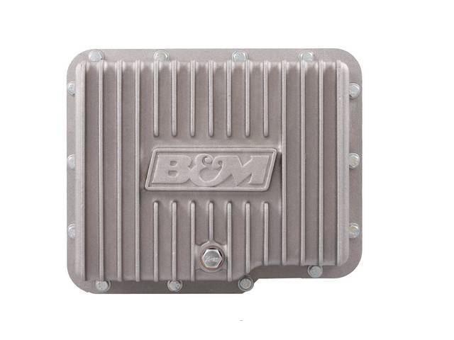 Transmission Oil Pan Kit, Powerglide 2-Speed A/T, natural aluminum finish, reproduction