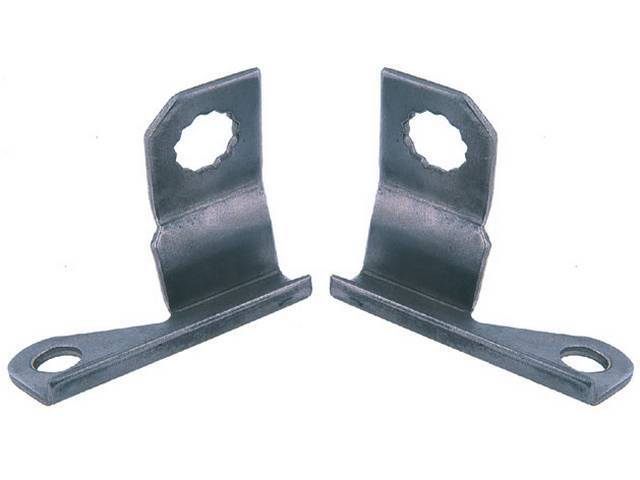Brake Hose Bracket Set, mounts to caliper, reproduction