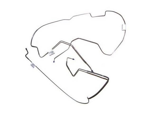 LINE SET, Front To Rear Brake, Stainless Steel (OE Were Carbon Steel), 2-piece, Repro*** GOTO C-4685-42D ***
