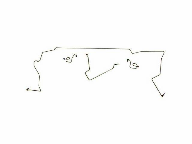 Front Brake Line Set, Stainless Steel, (OE Were Carbon Steel), (4), reproduction
