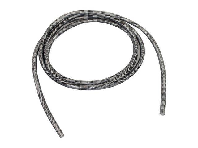 Spring Shielding, Fuel Line, Fits 5/16 Inch O.D. line, carbon steel, 10 feet, reproduction