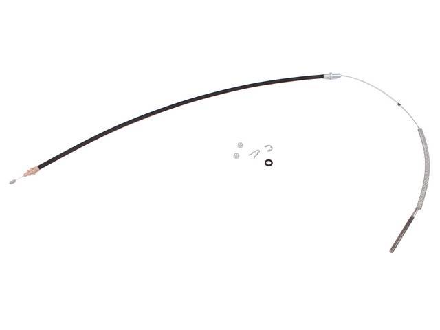 Parking Brake Cable, 61 1/4 Inch Length, Front, Wagner Reproduction