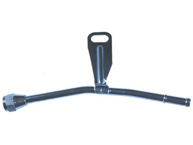 Power Brake Booster Vacuum Line, includes mounting bracket, zinc plated, reproduction