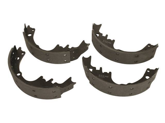 Drum Brake Shoe Set, Rear, 9 1/2 Inch x 2 Inch, Riveted, Wagner