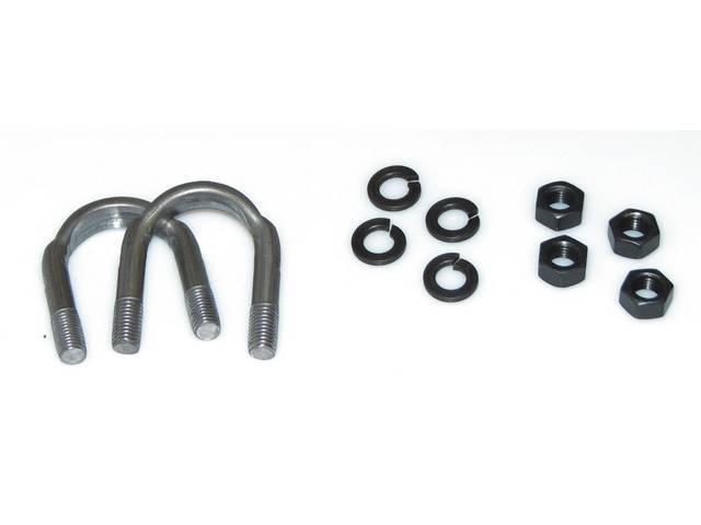 U-Joint To Flange Retainer U-bolt Kit, use w/ p/n 4635-4 U-Joint, reproduction