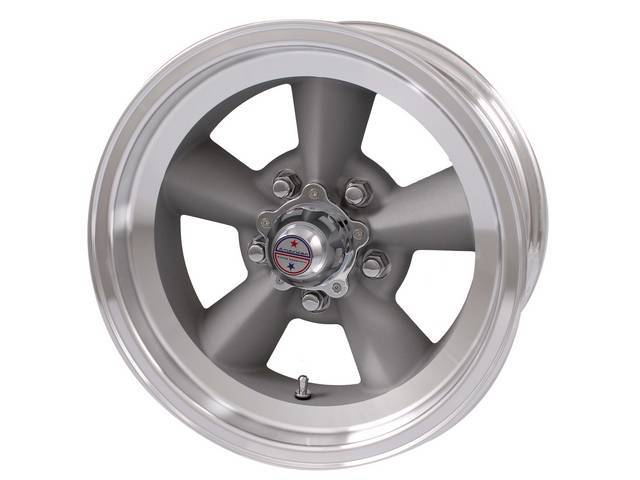 Wheel, Torq Thrust Original, Natural Outer Rim W/ Light Magnesium Center, 15 Inch O.D. X 7 Inch Width