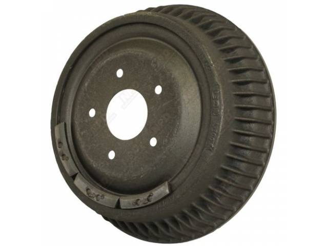 Rear brake drum, 11 inch diameter x 2 inch depth on shoe area, reproduction