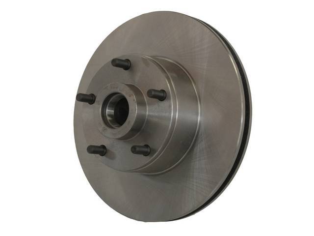 Brake Hub and Rotor, Front, US-Made, 1-Piece