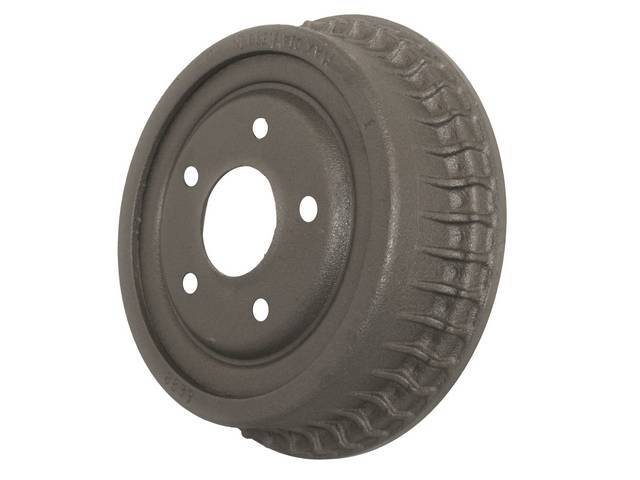 Rear brake drum, 9 1/2 inch diameter x 2 inch depth on shoe area, reproduction